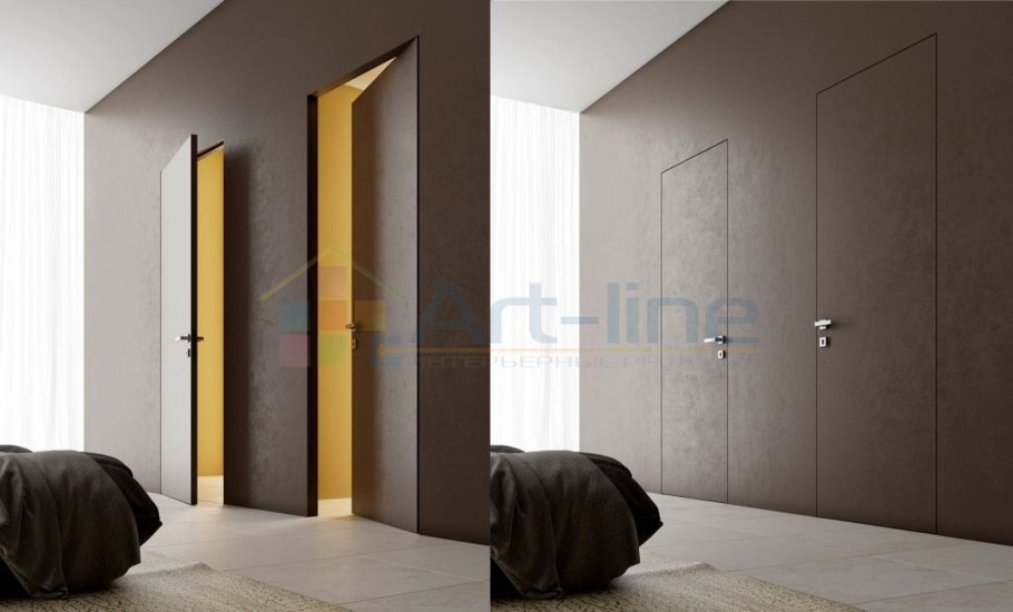 Двери скрытого монтажа Инвизибл