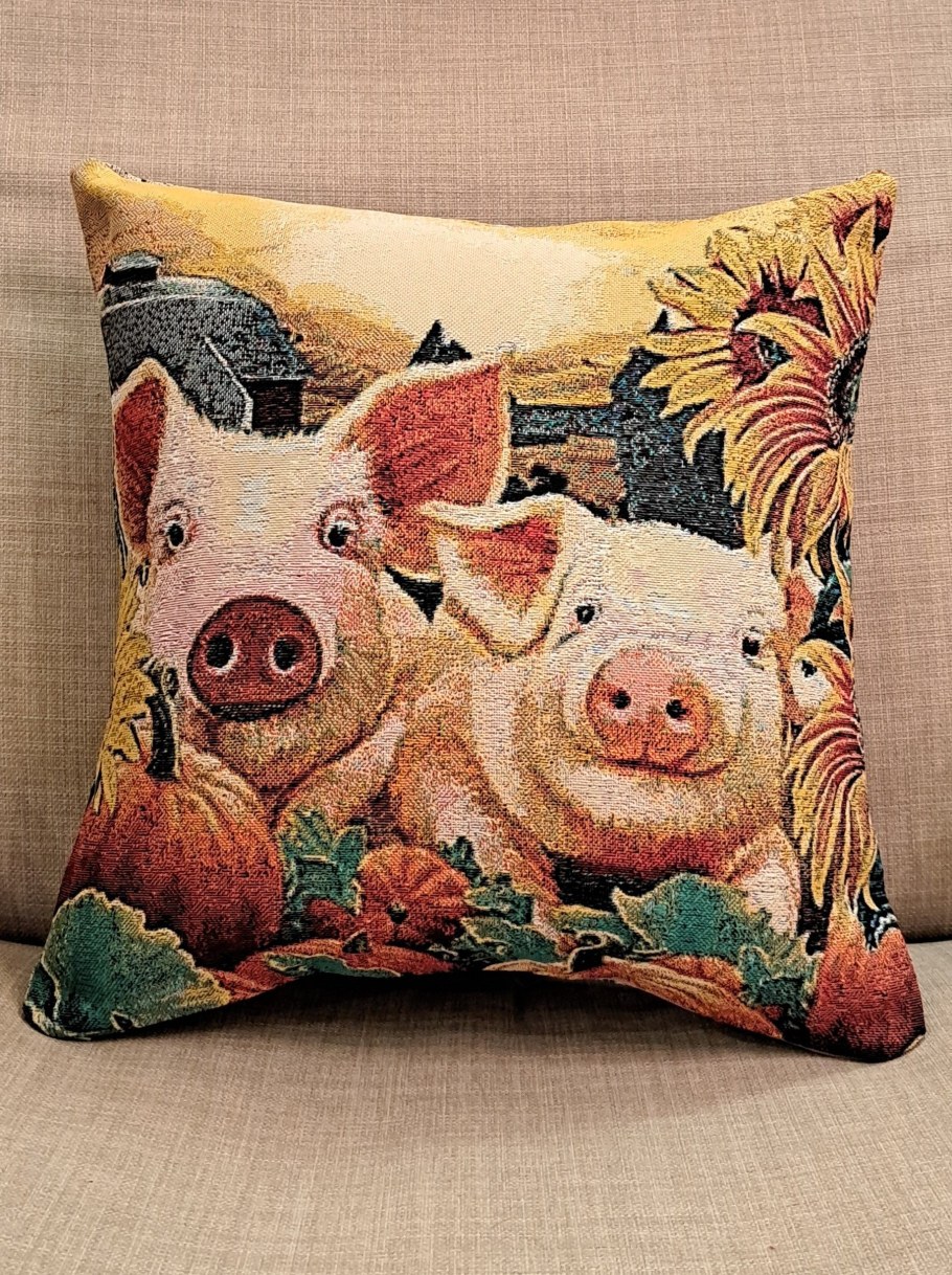 Наволочка гобелен петух