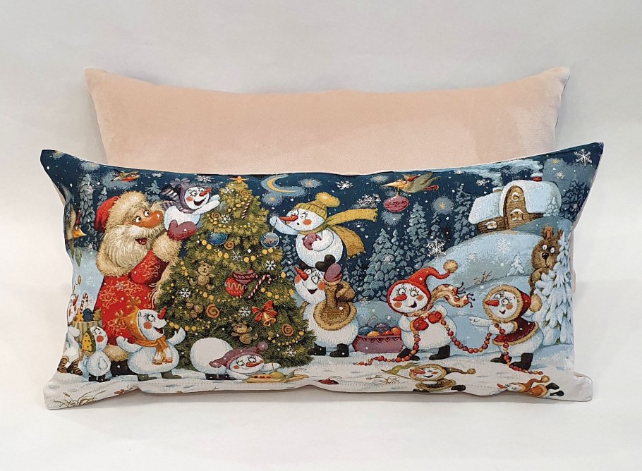 Гобеленовые наволочки новогодние