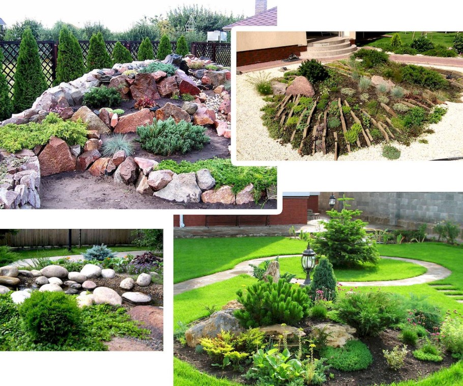 Рокарий с альпийской горкой