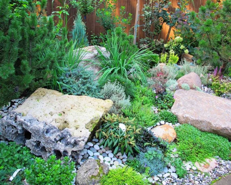 Рокарий с альпийской горкой