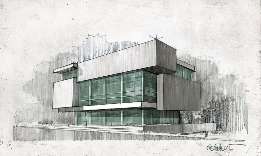 Ричард Мейер Архитектор эскизы