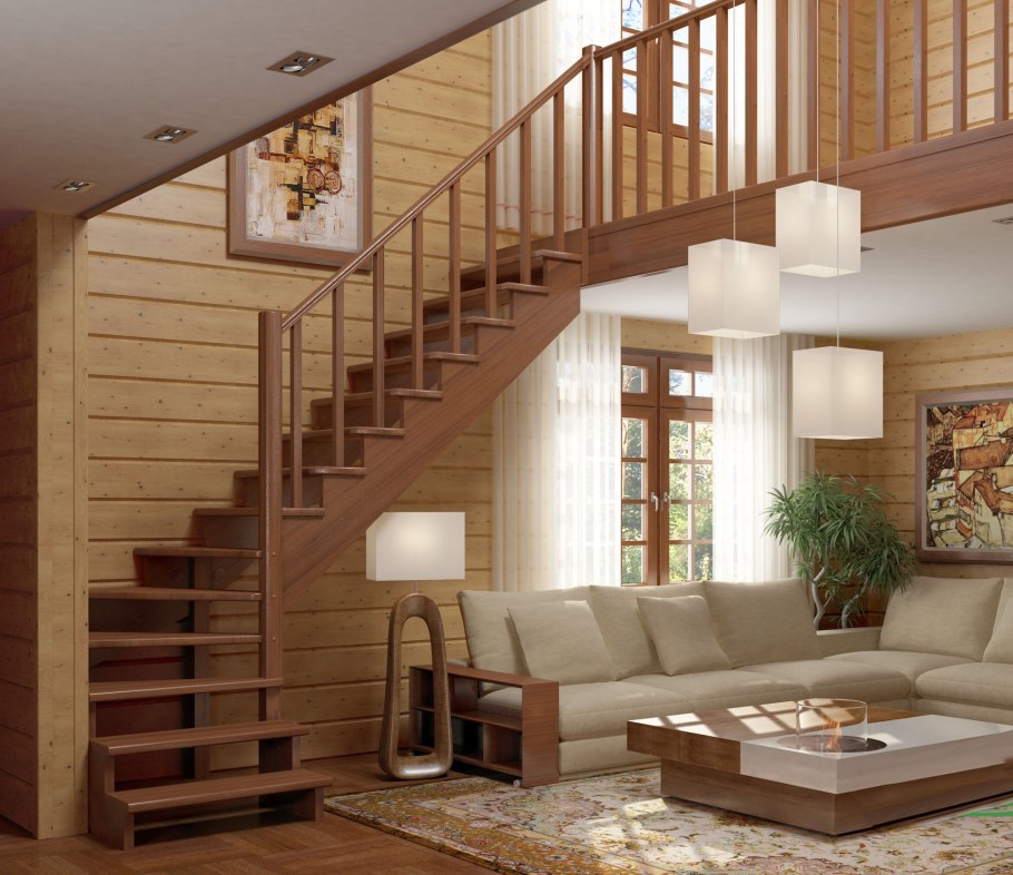 Лестница к-001м/1 с подступенками