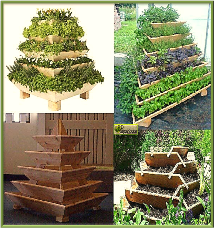 Клумба трехъярусная Альпийская