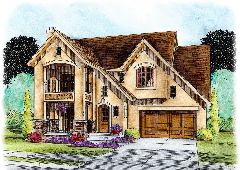 Красивый дом рисунок