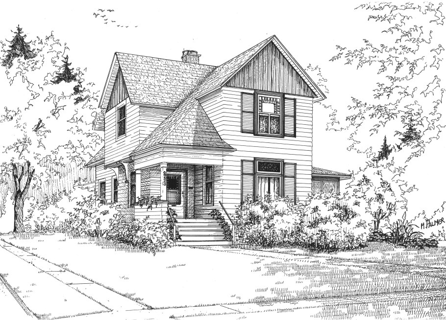 Дом карандашом