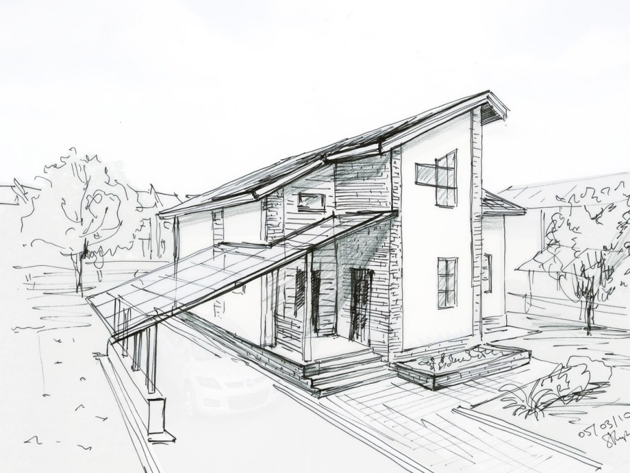 Дом скетч