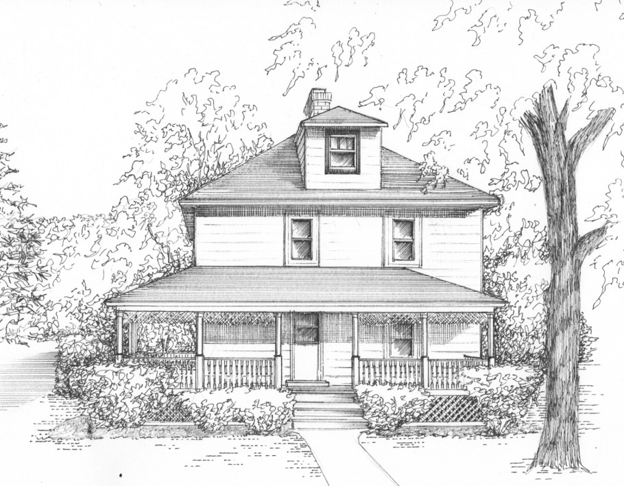 Эскиз загородного дома