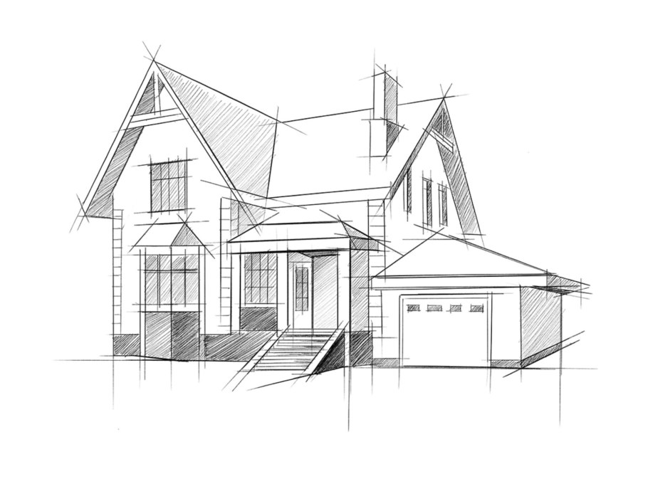Эскиз дома
