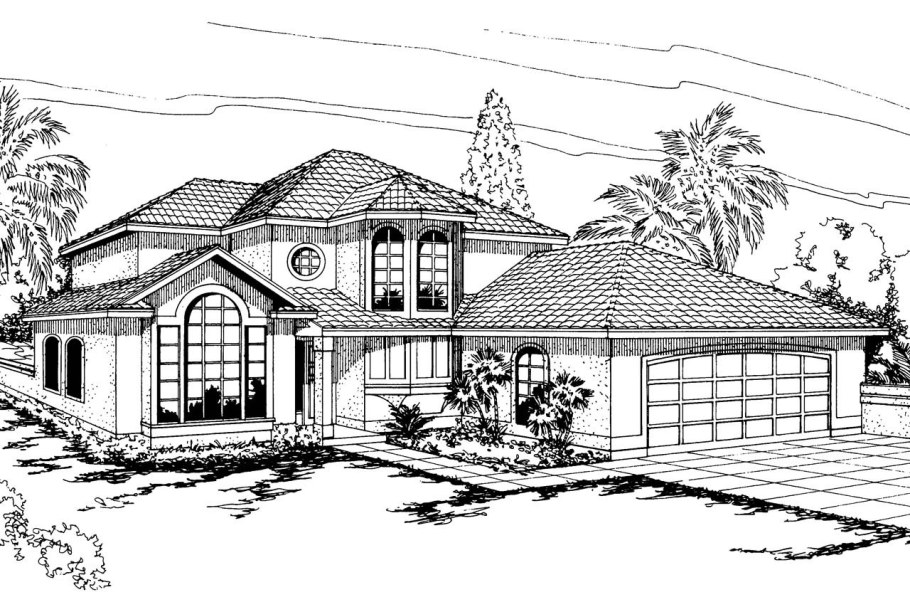 Коттедж раскраска