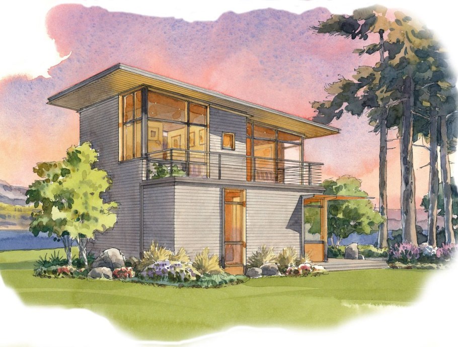 Эскиз коттеджа