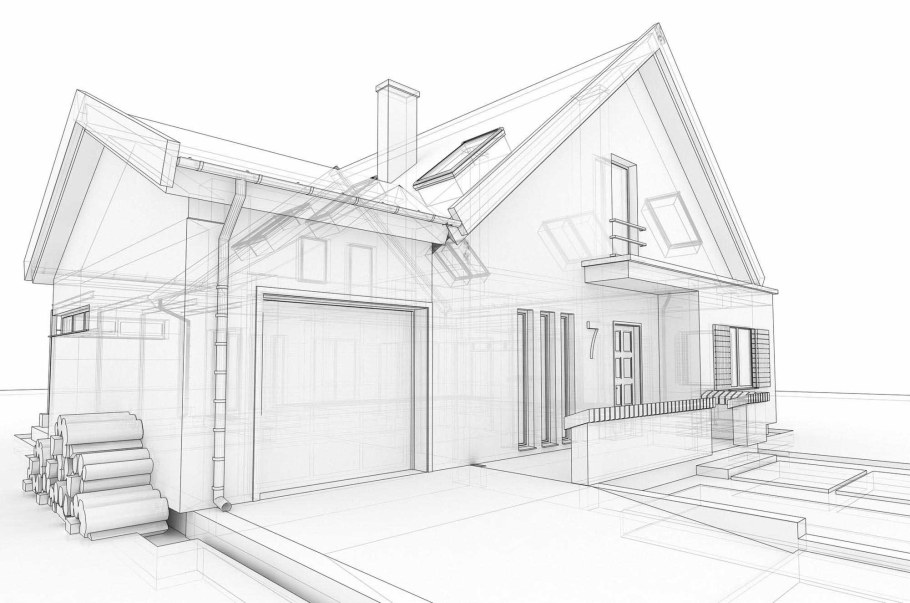 Проекты домов карандашом