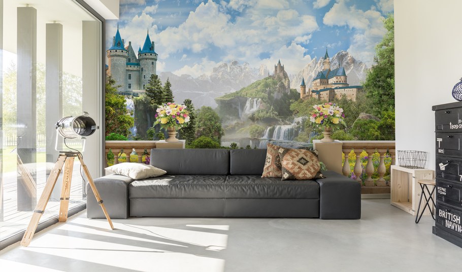 Affresco фрески в интерьере кухни