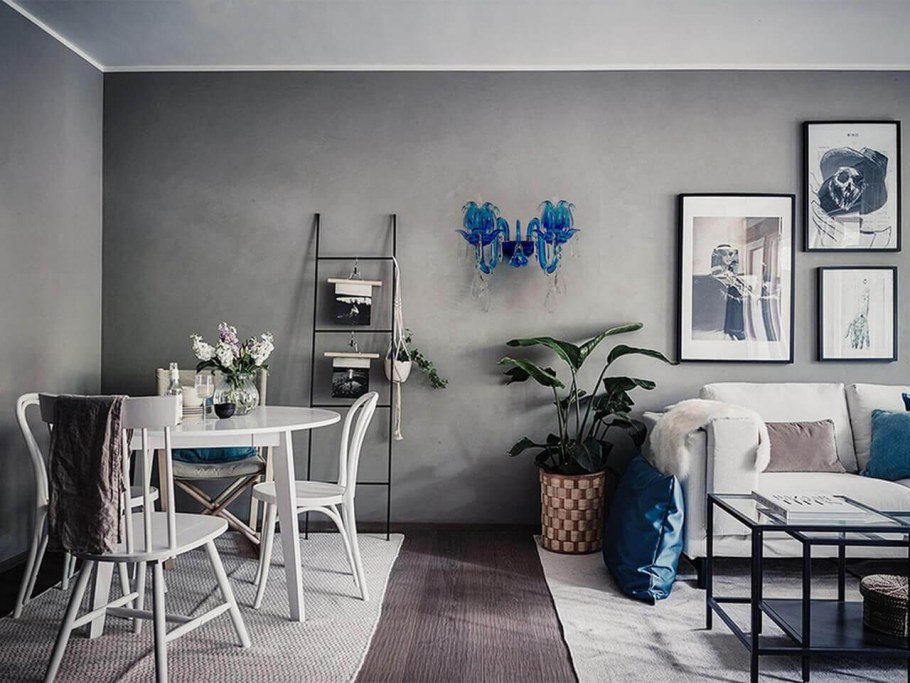 Скандинавский белый цвет стен Dulux