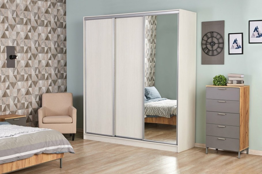 Шкаф купе ясень Анкор