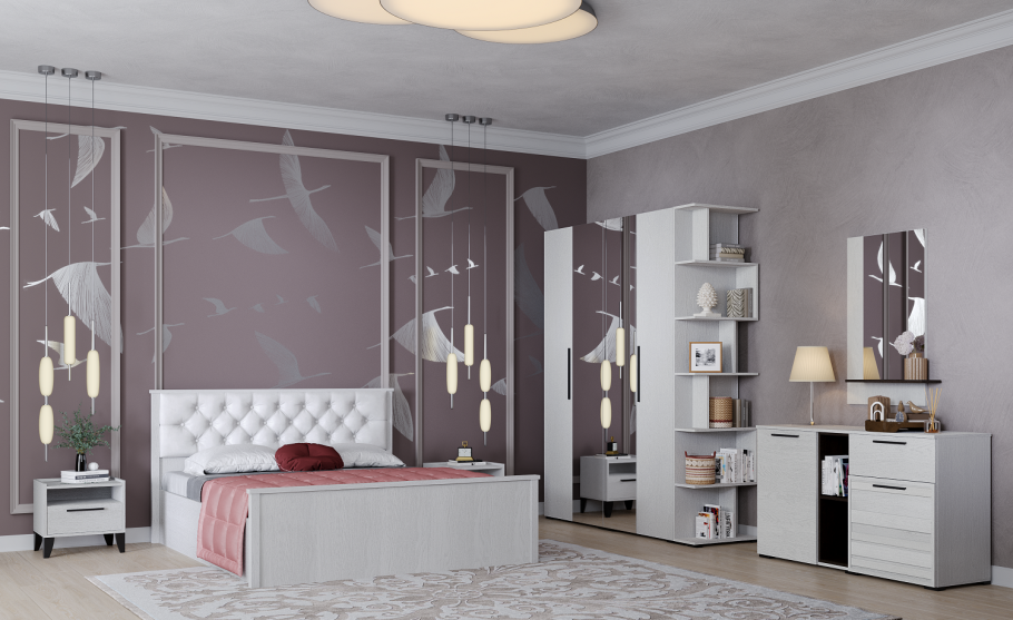 Спальня Модена Домани ясень Анкор светлый