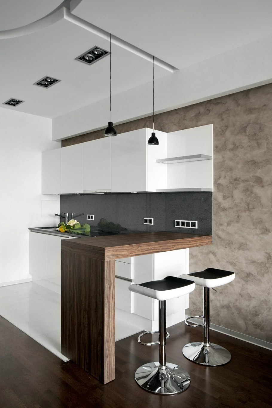 Маленькие кухни с барной стойкой