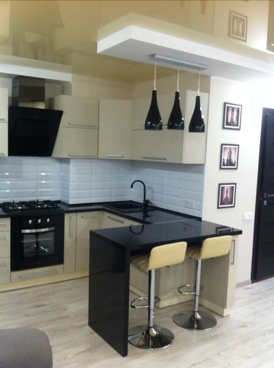 Маленькие кухни с барной стойкой