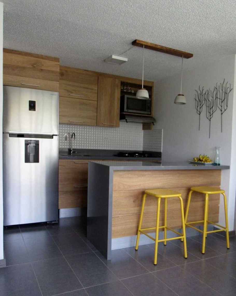 Маленькие кухни с барной стойкой