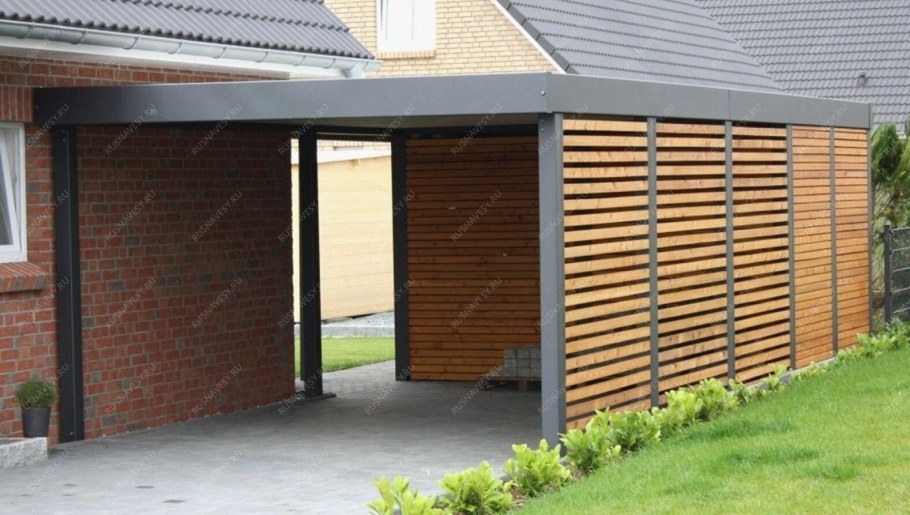 Гараж с навесом