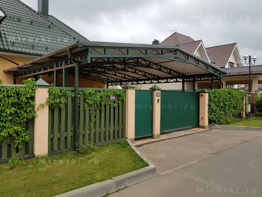 Навес перед домом