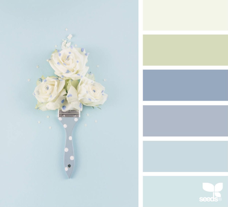 Сочетание с эвкалиптовым цветом