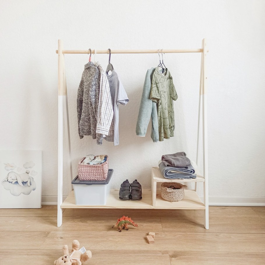 Вешалка напольная с обувницей