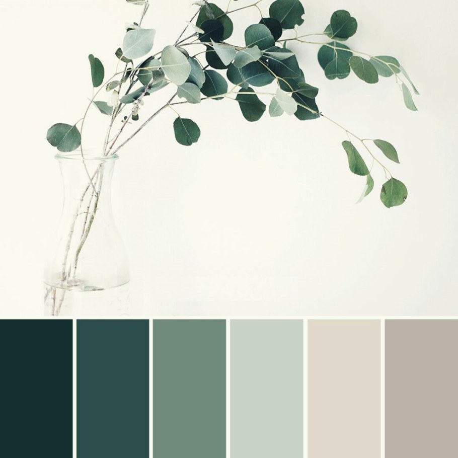 Серо зеленая палитра