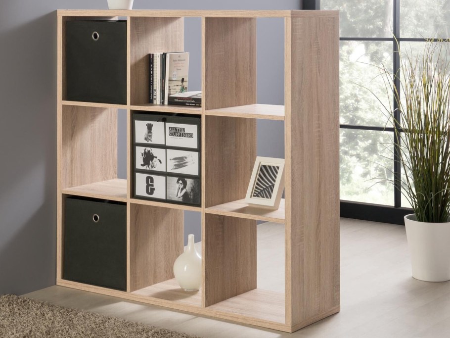 Стеллаж икеа дуб сонома