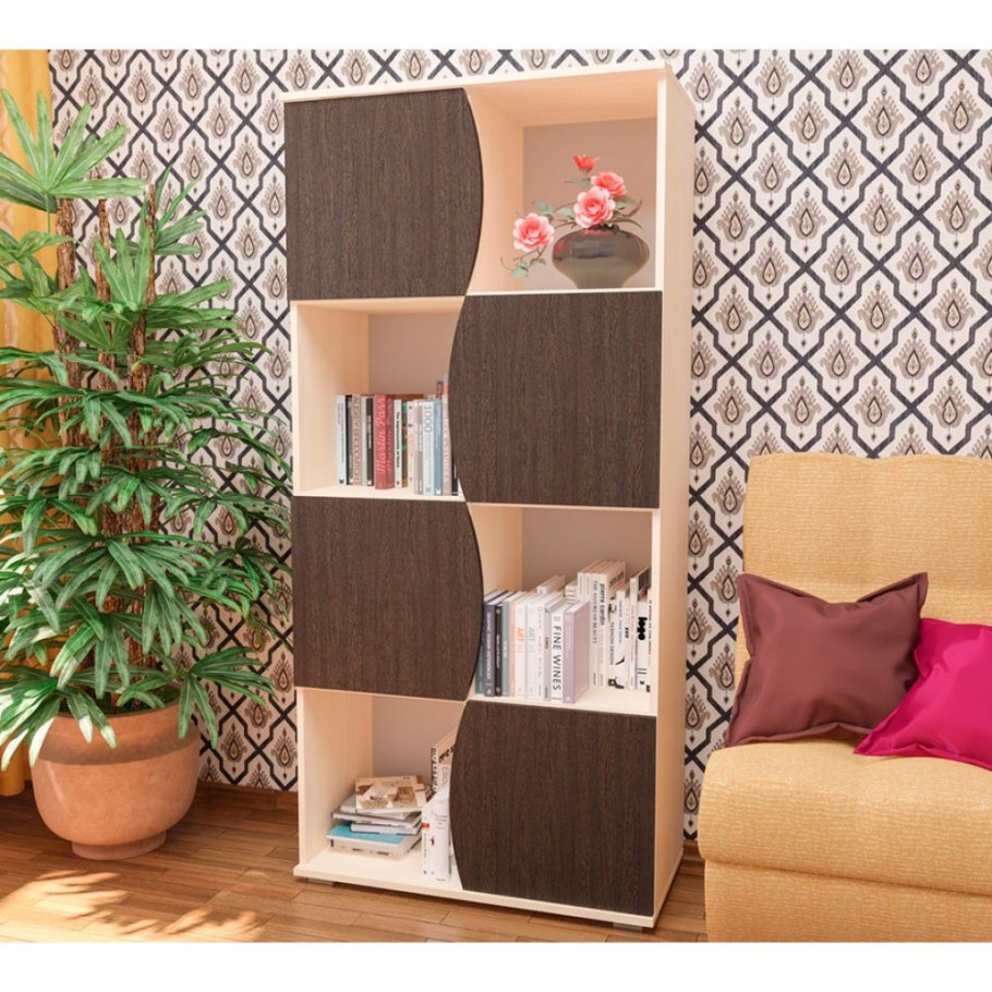 Сигма-стеллаж "Астра-10" венге/дуб молочный