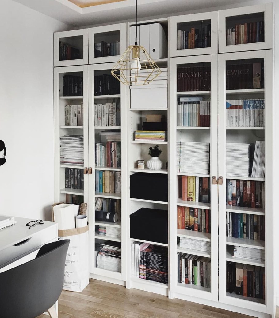 Шкаф Билли ОКСБЕРГ белый икеа