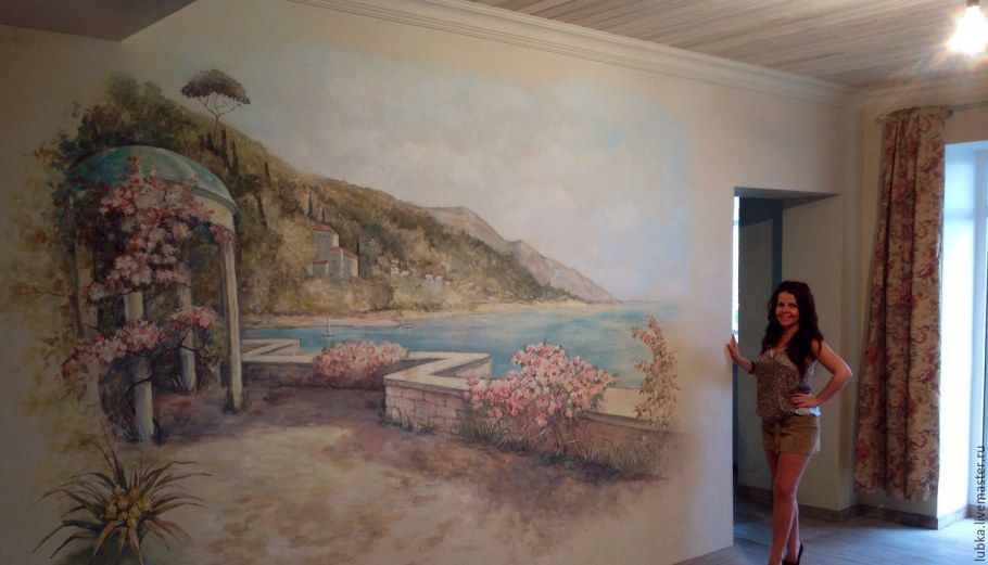 Настенная роспись в интерьере