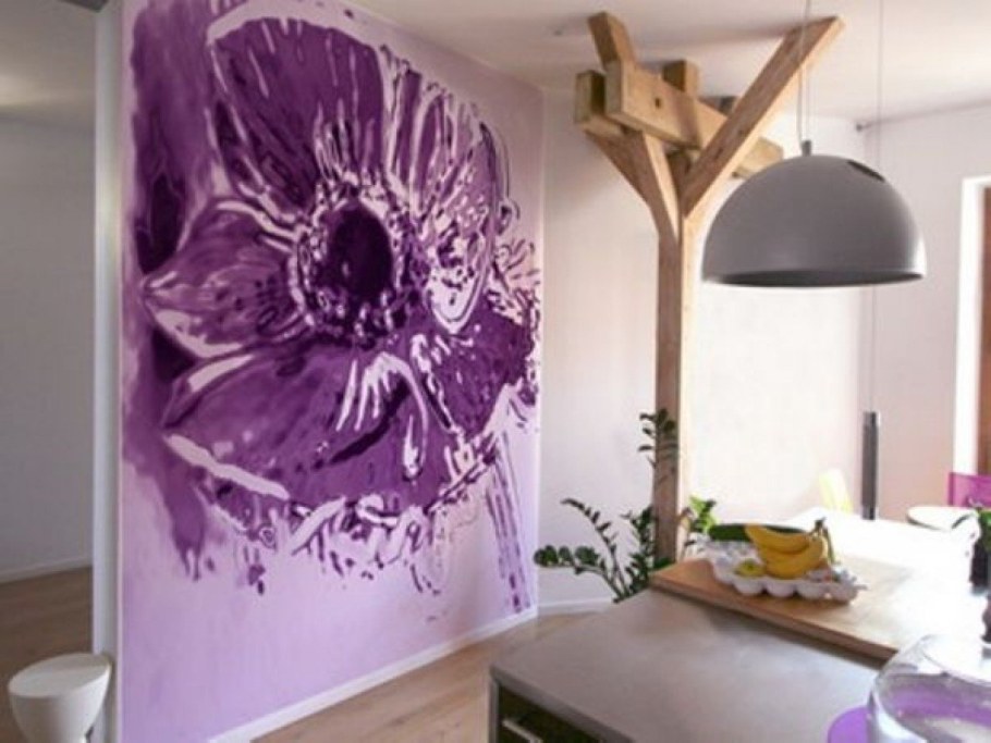 Расписанные стены в интерьере