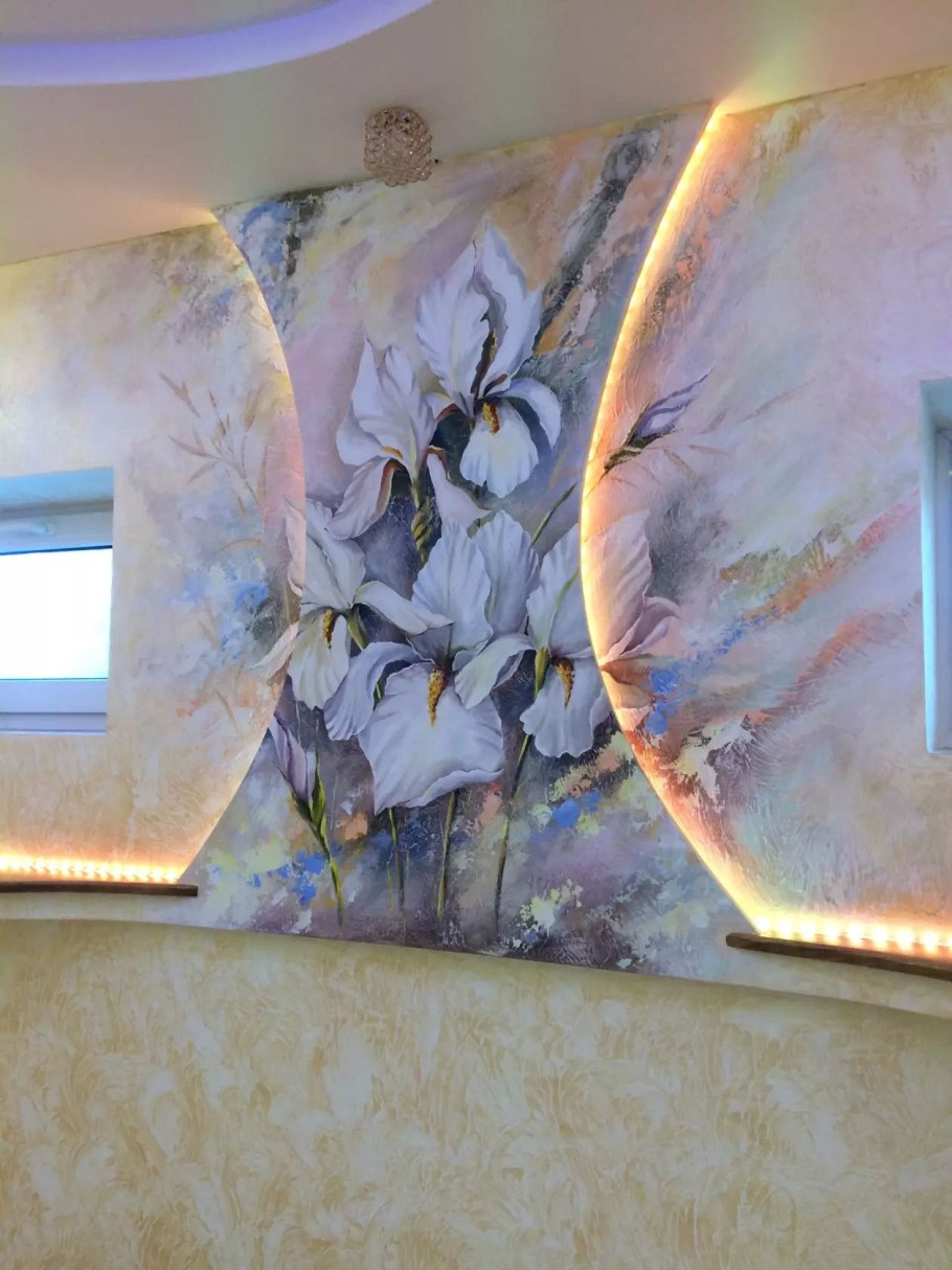 Абстрактная роспись стен