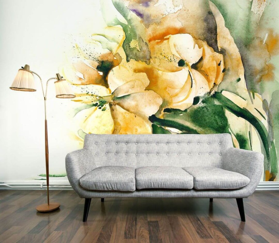 Живопись на стенах в интерьере