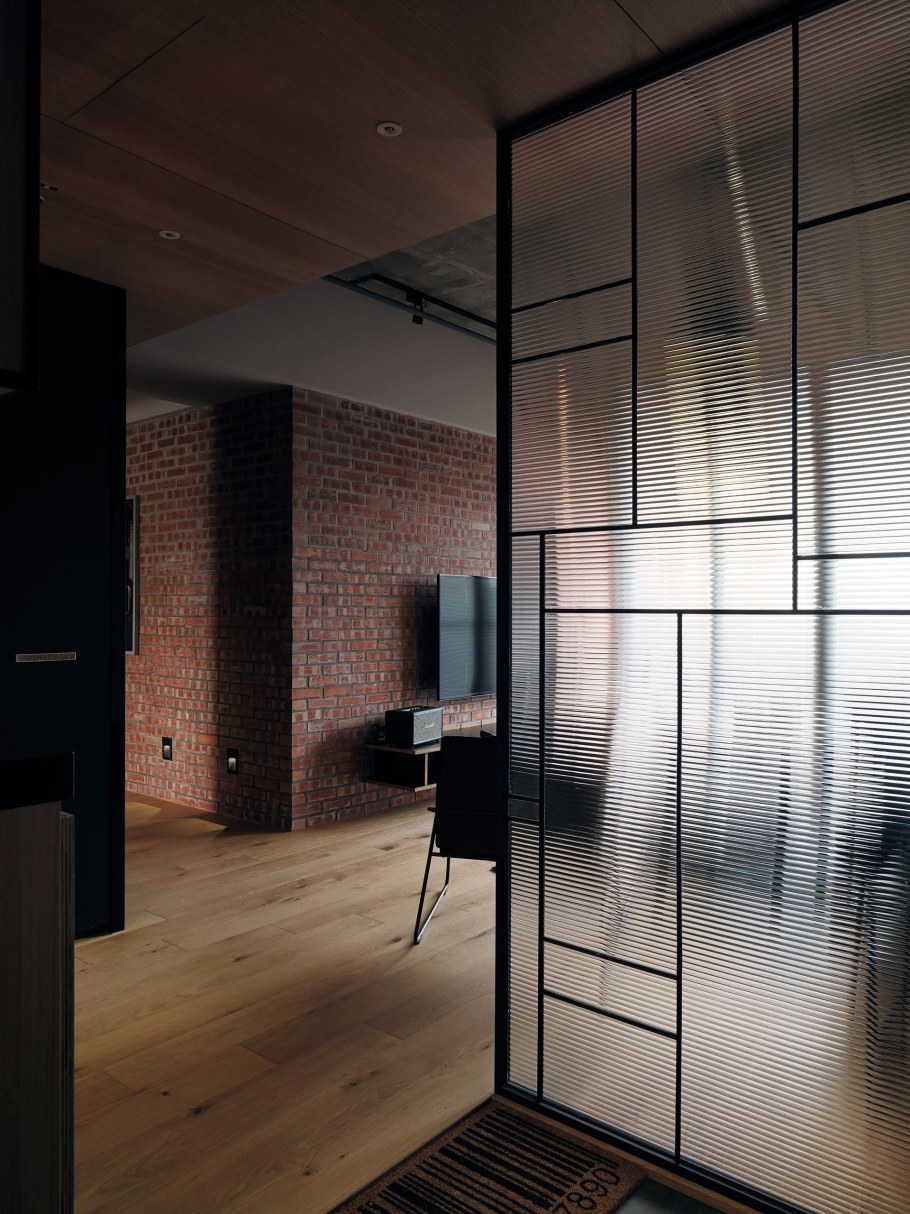 Стеклянная перегородка дизайнерская