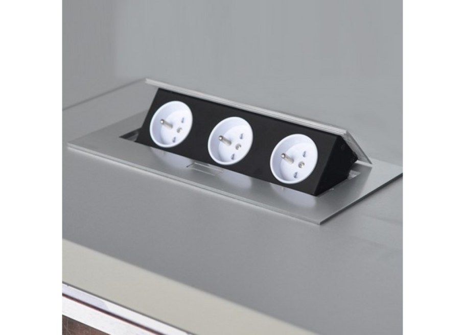 Встраиваемая розетка GTV AE-pb03gs-20