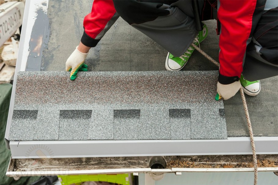 Монтаж гибкой черепицы ТЕХНОНИКОЛЬ