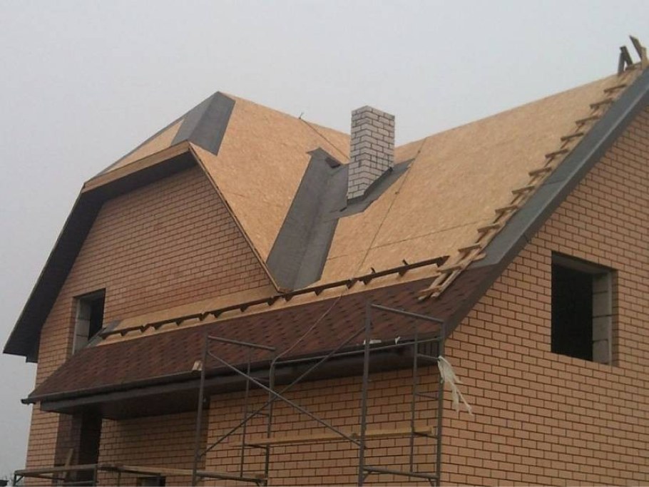 Шинглас кровля вальмовая карниз