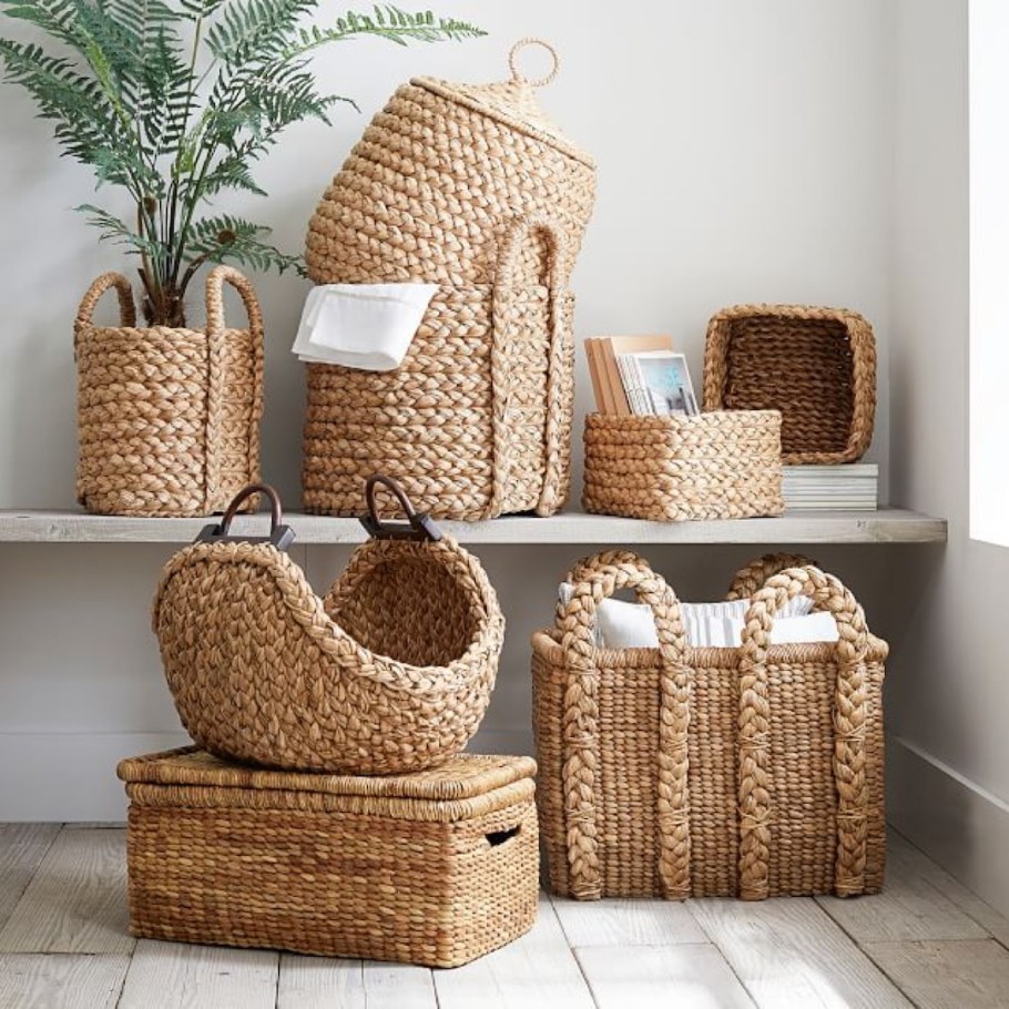 Корзина плетеная интерьерная