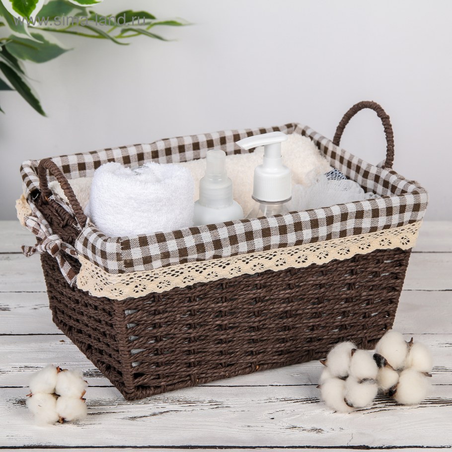 Плетеные корзины для хранения