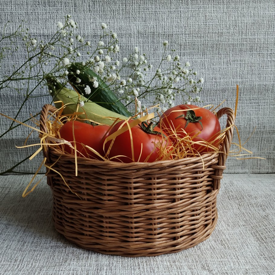 Плетёные корзины в интерьере квартиры