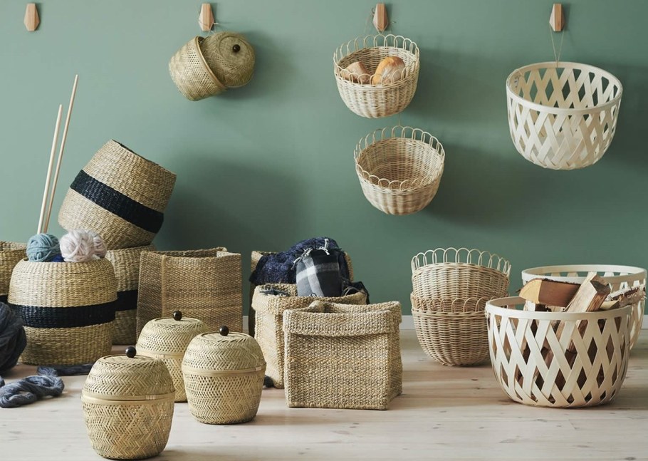 Плетеная корзина ikea