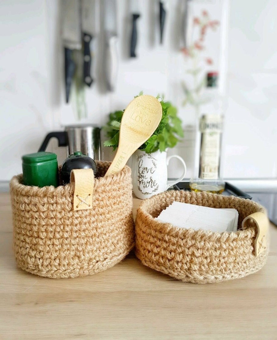 Корзинка икеа из джута