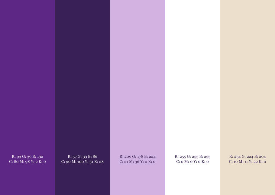 Цветовая палитра фиолетовый