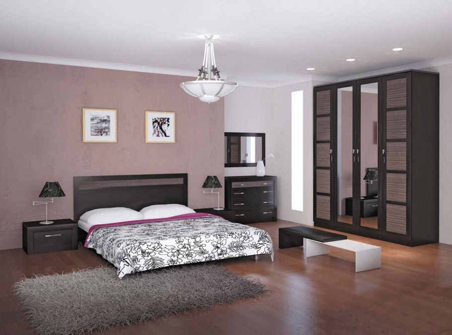 Спальный мебель Токио цвет венге