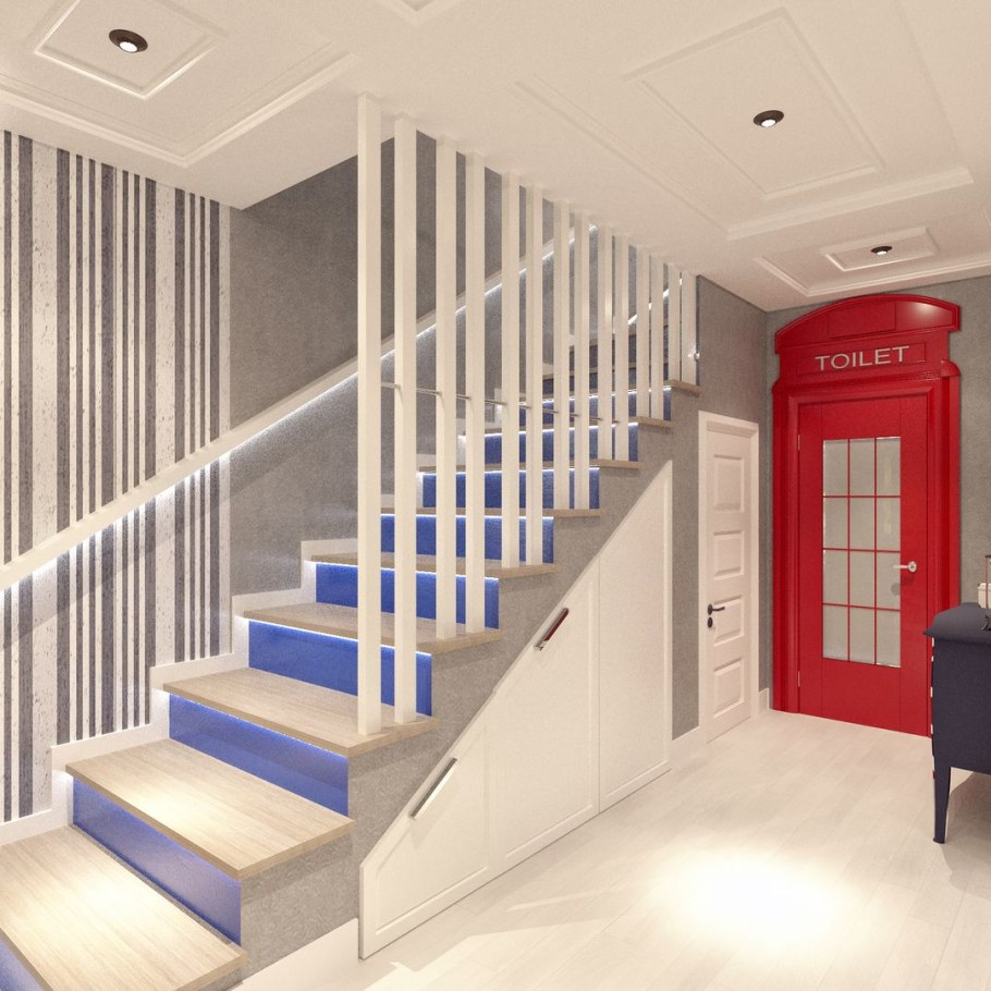 Холл с лестницей