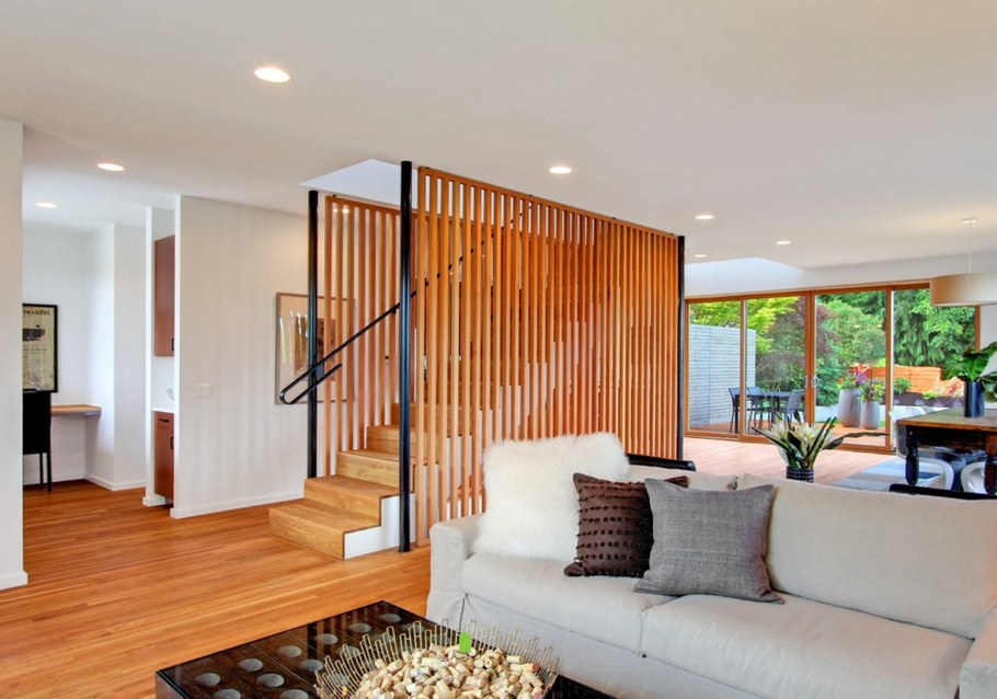 Декоративная перегородка из дерева