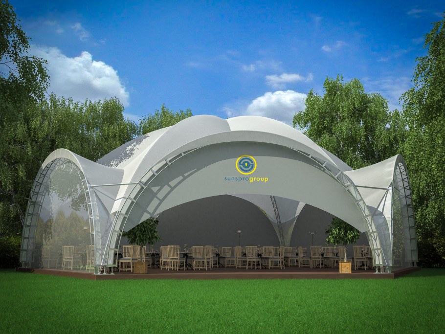 Арочный шатер Гексагональ