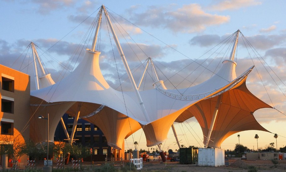 Вантовые мембранные конструкции